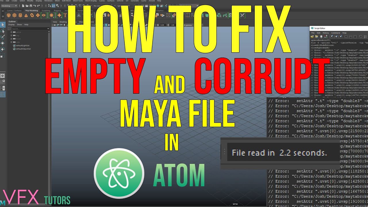 How To Fix A Corrupt Maya File