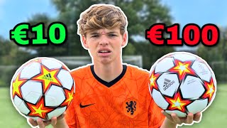 €10 Voetbal Vs €100 Voetbal! *Bizar*