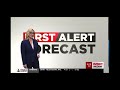 First Alert Weather - Saturday evening update Meteorologist Harmony Mendoza 