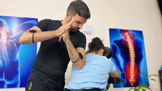 Asmr physiotherapy chair massage (Asmr for sleep)