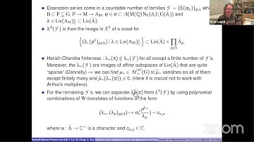 Raphaël Beuzart-Plessis: Isolation of the cuspidal spectrum and application to Gan-Gross-Prasad...