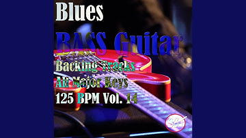 Blues Bass Guitar Backing Track in F Major 125 BPM