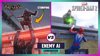 Batman Arkham Knight vs Marvel's Spider-Man 2 - How Smart Are Enemies? Enemy AI Comparison