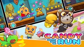 Talking Tom Candy Run Skater Ginger vs Roy Raccoon Dragon Pet Unlocked Gameplay Android ios screenshot 4