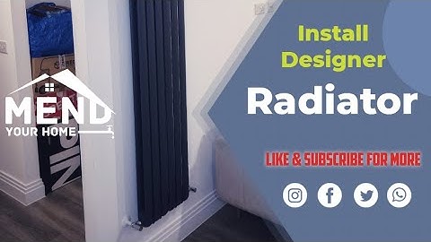 Beautifully Install A Designer Radiator with hidden pipes