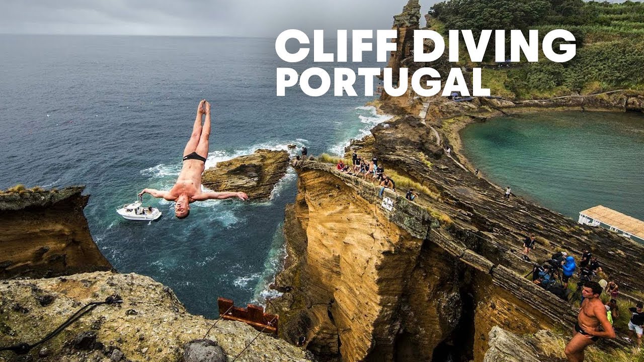 Diving From A Rocky Cliff In Portugal Red Bull Cliff Diving 2015 Youtube