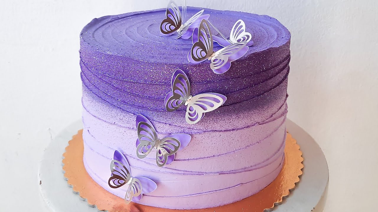 Sobreposição De Bolo Verdadeiro De Andar 🤭/ Bolo Borboletas🦋/ Bolo Efeito  Wave Cake - Liliane Doces 