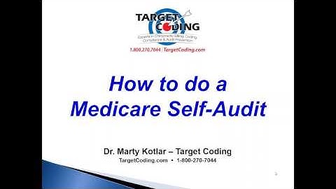 Target Coding Medicare Self Audit