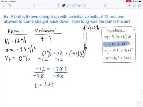 free fall equation solve for time