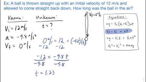 How to Solve a Free Fall Problem (time of entire path)