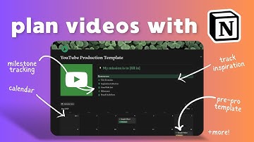 How I Plan YouTube Videos in Notion (with template!)