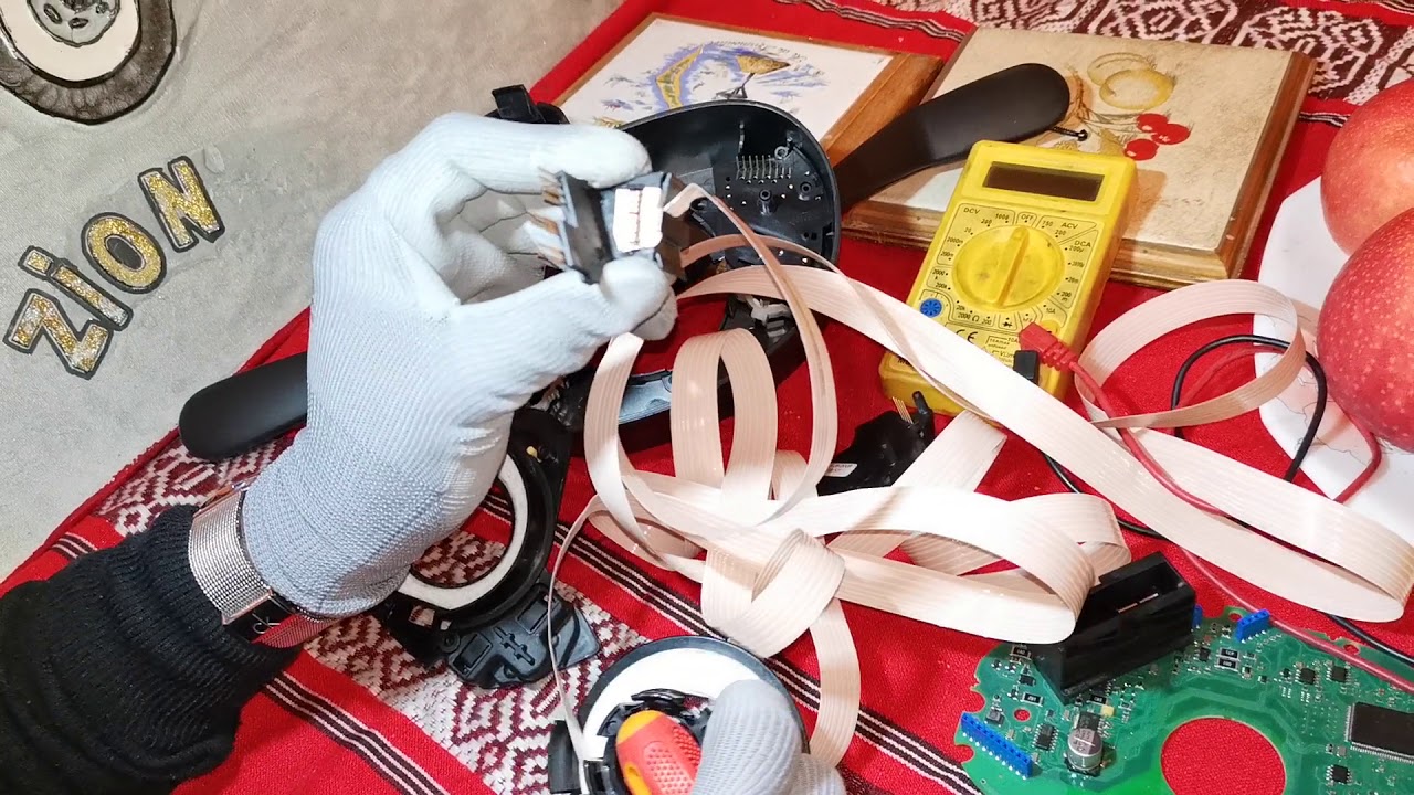Clock spring /flex cable repair Airbag problem solved - YouTube