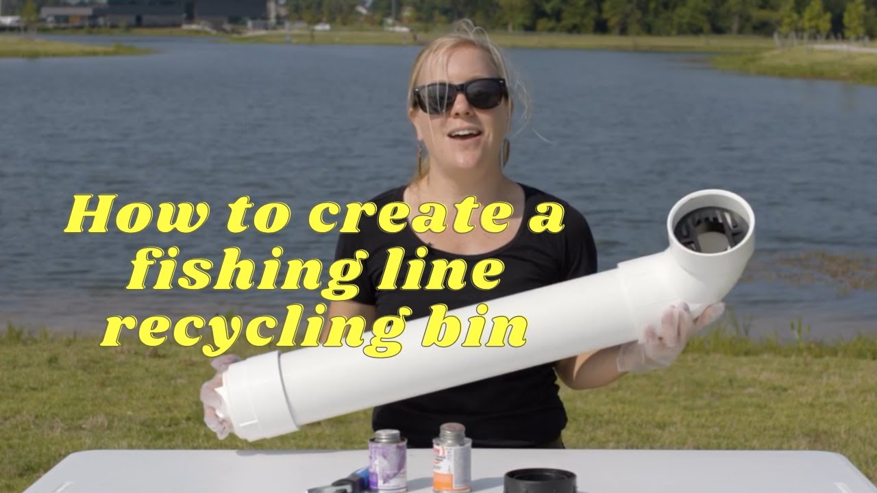 How to assemble a fishing line recycling bin YouTube