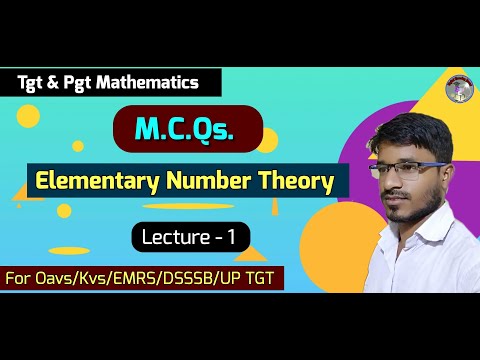 Elementary Number Theory MCQs Practice Series Lecture-1 | Oavs Tgt Pgt Math Digital Learning Portal