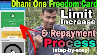 Dhani Freedom Card Limit Increase Tips And Repayment Process Step-By-Step