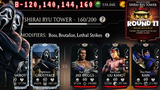 Shirai Ryu Tower Boss Battle 160 & 120, 140 Fight + Rewards - Mortal Kombat Mobile  screenshot 4
