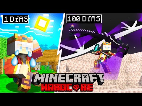 ¡Pase 100 Días en Hardcore Minecraft!