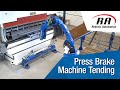 Robotic press brake machine tending
