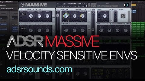 NI Massive Tutorial - Velocity Sensitive Envelopes