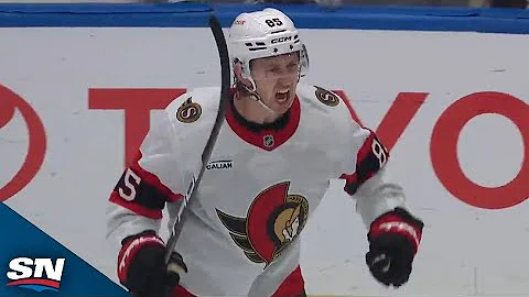Senators' Jake Sanderson Scores 13 Seconds Into OT