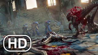 WARHAMMER 40K Ultramarines Vs Aliens Battle Scene (2023) 4K ULTRA HD screenshot 1