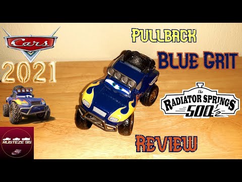 Pixar Cars 2013 Pullback Blue Grit - Review