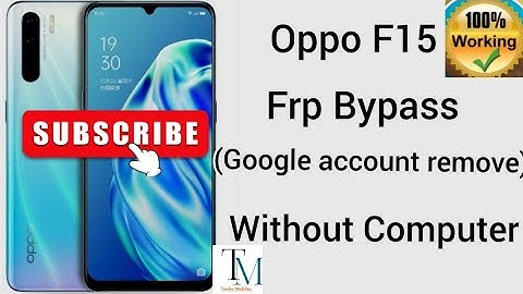 OPPO F-15 CPH-2001 FRP Google Account BYPASS Remove Reset (without Pc) | Unlock | Tooba mobiles