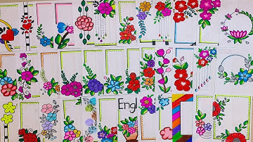 NEW BORDER DESIGNS / PROJECT WORK DESIGNS/ PROJECT DESIGN/FRONT PAGE/ BONDHU KHATA/PORTFOLIO DESIGNS