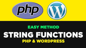 String Functions in PHP WordPress Tutorial in Urdu/Hindi