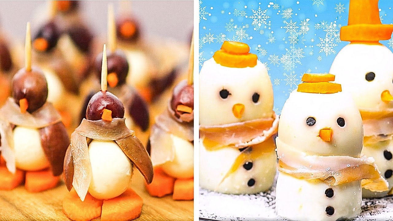 30+ CUTE food decorations to make your Christmas treats original