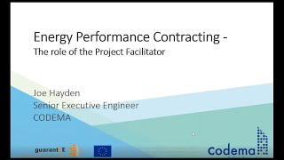 Webinar: The Role of the Energy Performance Contracting (EPC) Project Facilitator