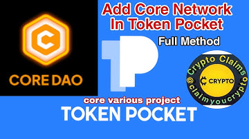 Token Pocket App | Create Wallet | Add Core Network | Core Various Project | How To Claim Full Video