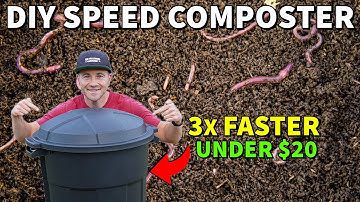 How To Make Unlimited Compost FAST In A $20 Trash Can: EASY DIY Guide