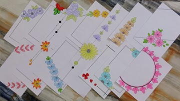 20 borderdesigns for peoject #borderdesign #notebookborder #schoolprojectidea #easyborder #frontpage