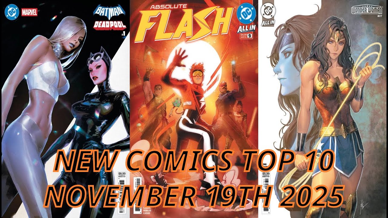 🦃NEW COMICS🦃 TOP 10 countdown for new release comic books for November 19th 2025!