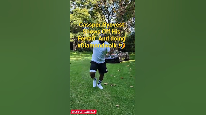 Cassper Nyovest Shows Off His Ferrari And doing #Diamondwalk 😋😁