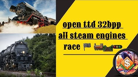 Open ttd 32bpp steam engines race 🏁  CZTR steam engines race 🏁 #openttd .