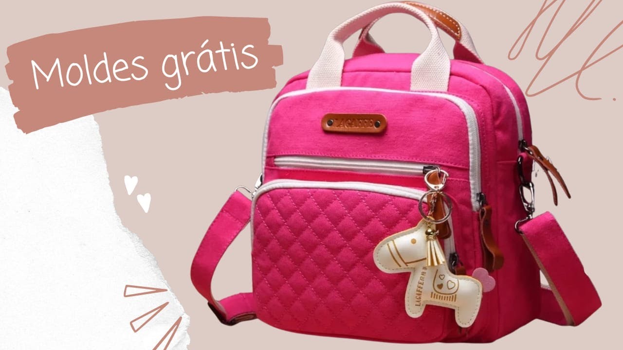 BOLSA MOCHILA - moldes grátis