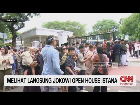 Melihat Langsung Jokowi Open House Istana