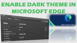 how to enable in dark theme in microsoft edge