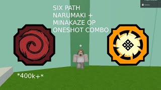 Shindo Life Combo With New Bloodline And Narumaki Six Paths ! 