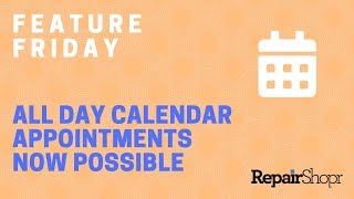 Feature Friday - Block Full Day(s) with New Calendar Update