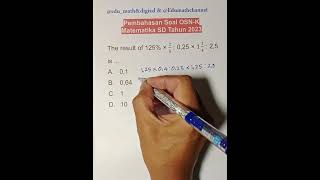 Pembahasan Soal OSN-K Matematika SD Tahun 2023