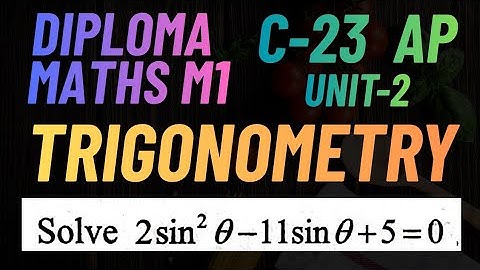 Trigonometric Equations in telugu@maths naresh eclass