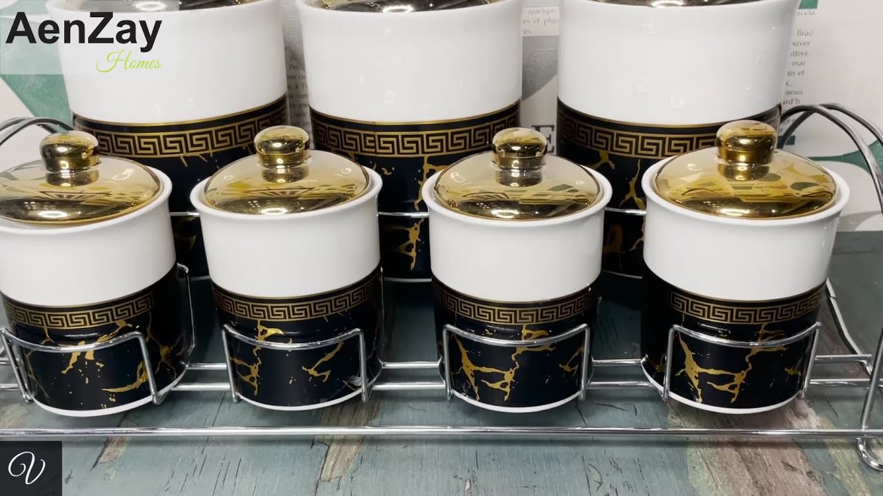 7 pcs jar set | kitchen accessories | shop online | AenZay Homes