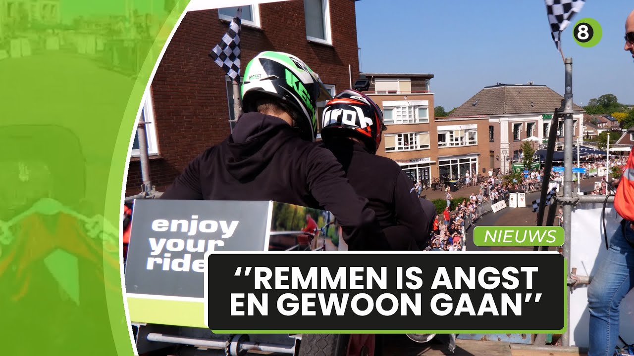 Waaghalzen storten zich van metershoge schans naar beneden in Silvolde