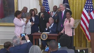 President Biden signs bill making Juneteenth a national holiday