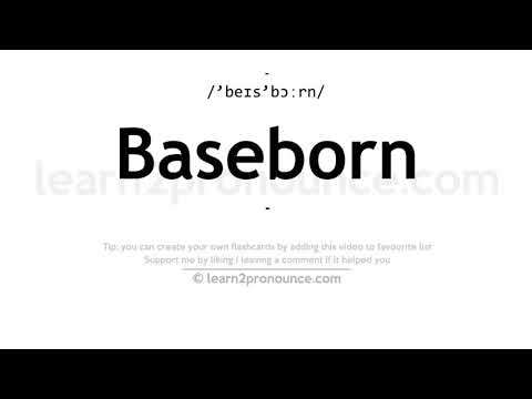 Video: Ko nozīmē baseborn?