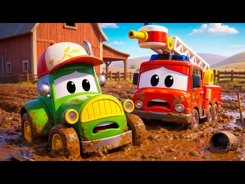 Спасителният екип е заклещен! 🚧 Super Truck на помощ! | Коли за деца