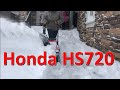Honda HS720 vs. DEEP SNOW!  First snowblower use of the year